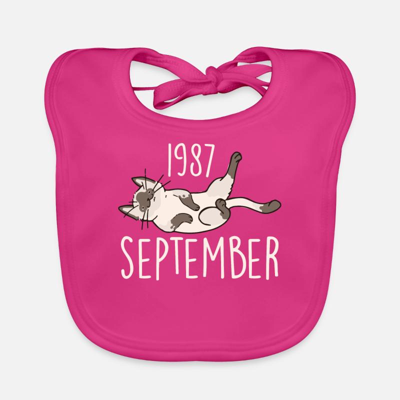 Caption September 1987 Anniversary Gift 1987 Organic Baby Bibs