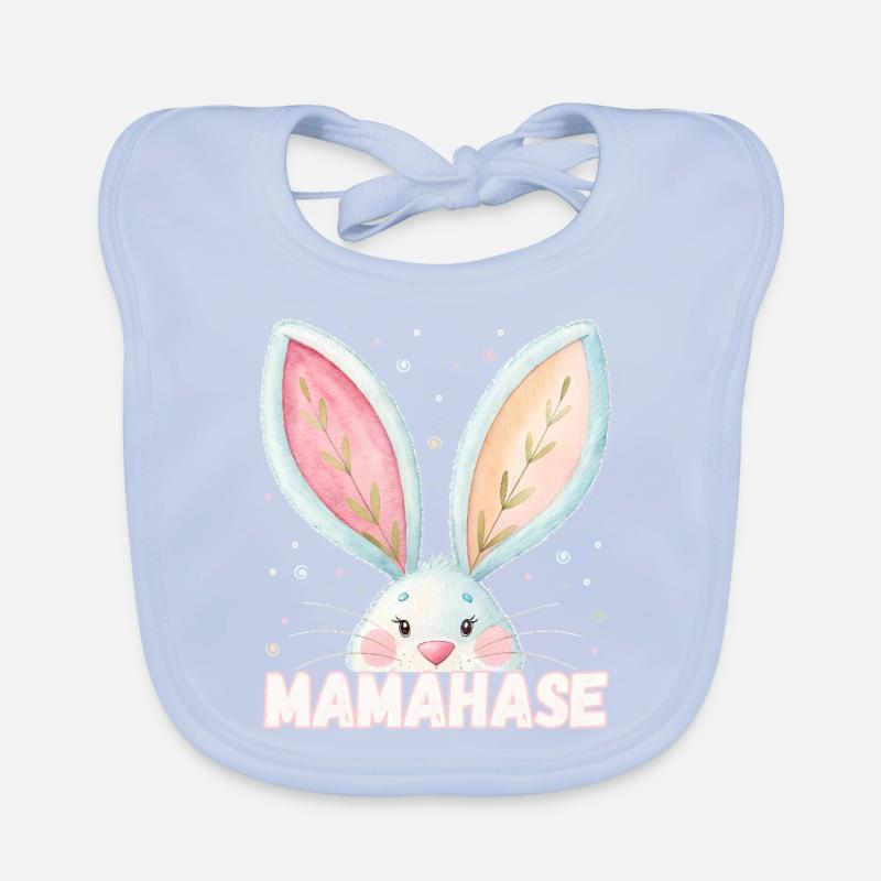 Mama Bunny Mama Nom de l’animal de compagnie Bavoir bio Bébé