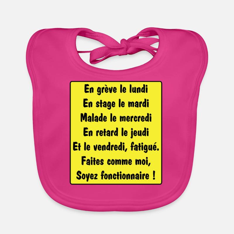 Fonctionnaire Bavoir bio Bébé