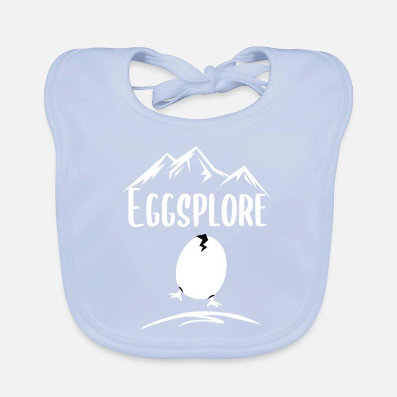 Eggsplore Explore adventure reisen Travel Eier Egg Baby Bio-Lätzchen