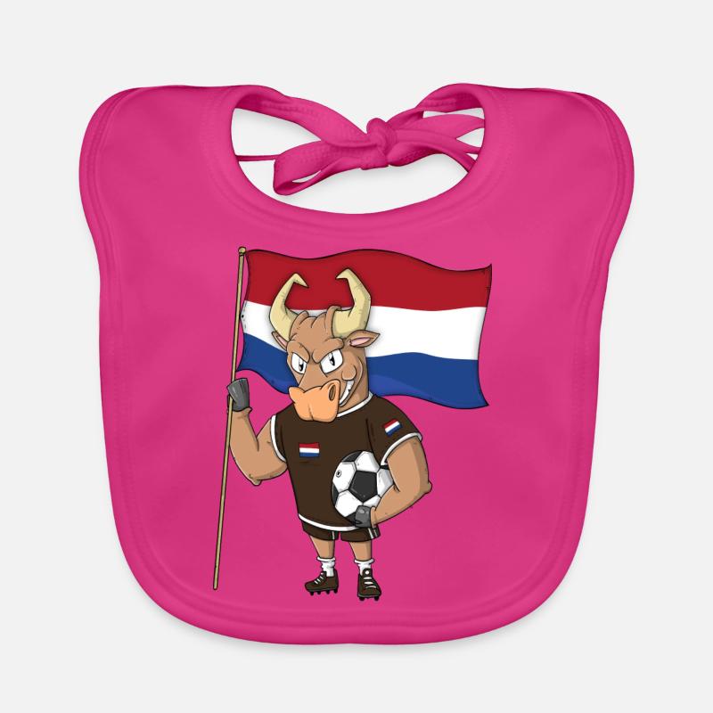 Taurus Fan Netherlands Organic Baby Bibs