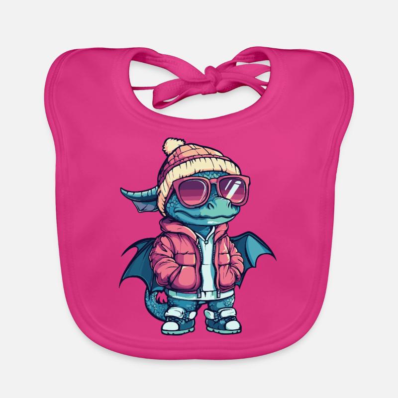 Dragon Cool Comic Organic Baby Bibs