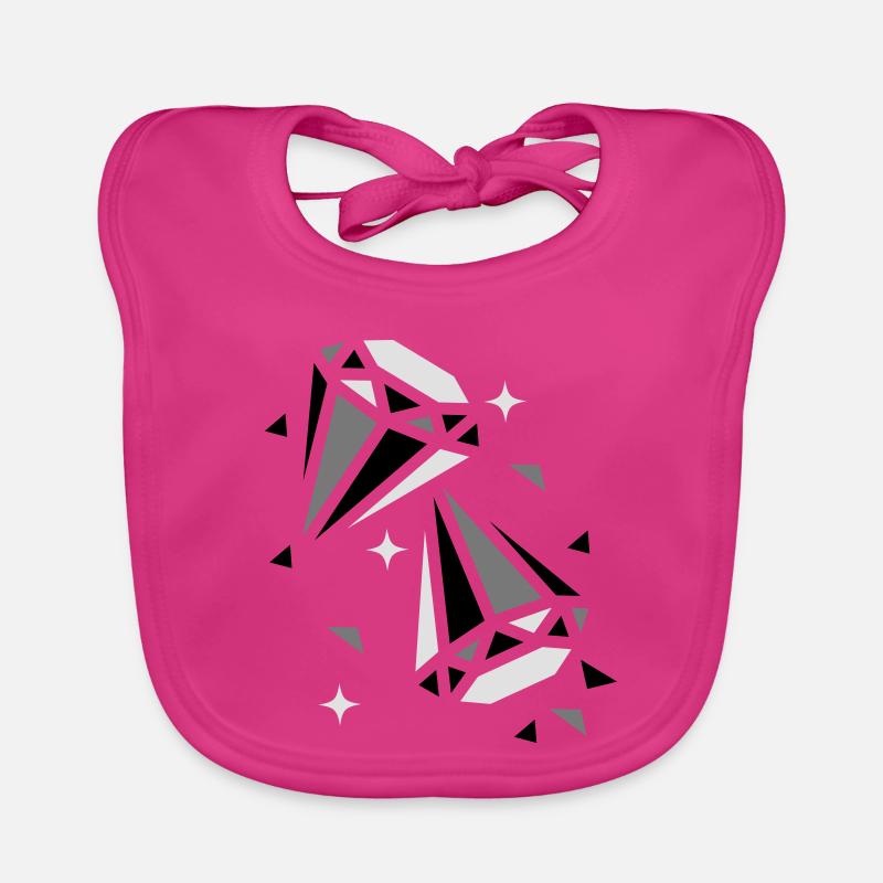 Two diamonds Organic Baby Bibs