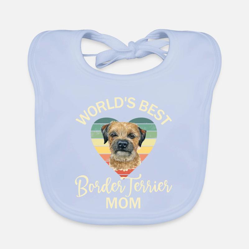 Hund Border Terrier Baby Bio-Lätzchen