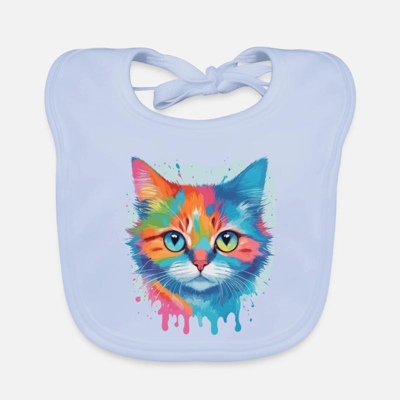 Chat mignon Bavoir bio Bébé