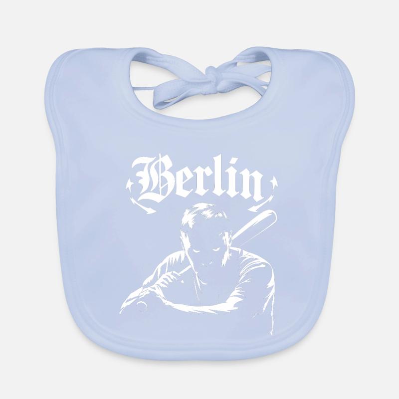 Berlin graphics with shadow effect Organic Baby Bibs