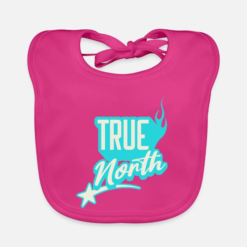 True North Inspirational Graphic Design Organic Baby Bibs