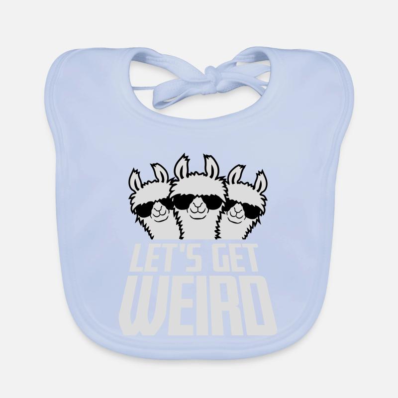 Let’s Get Weird 3 Llama Friends Team Lunettes de soleil Bavoir bio Bébé