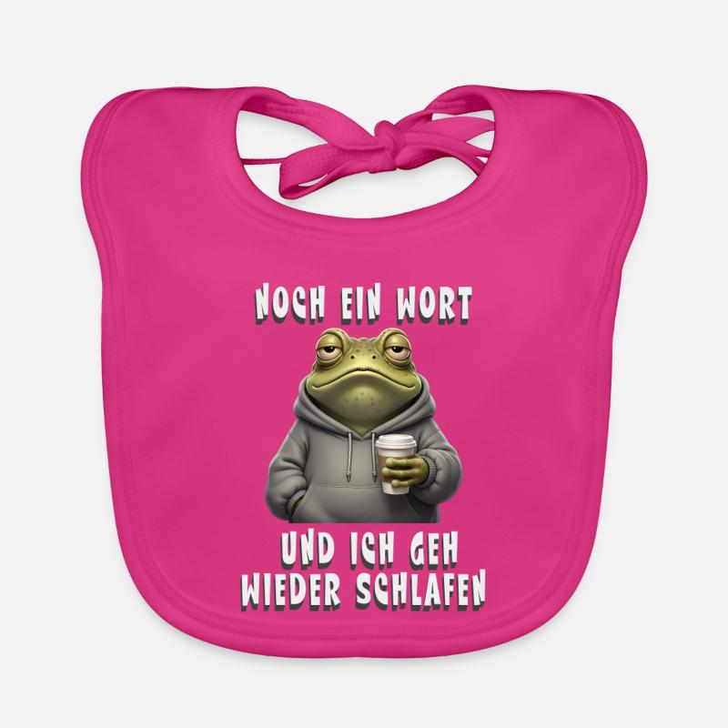 Grumpy Frog Coffee Mood Organic Baby Bibs