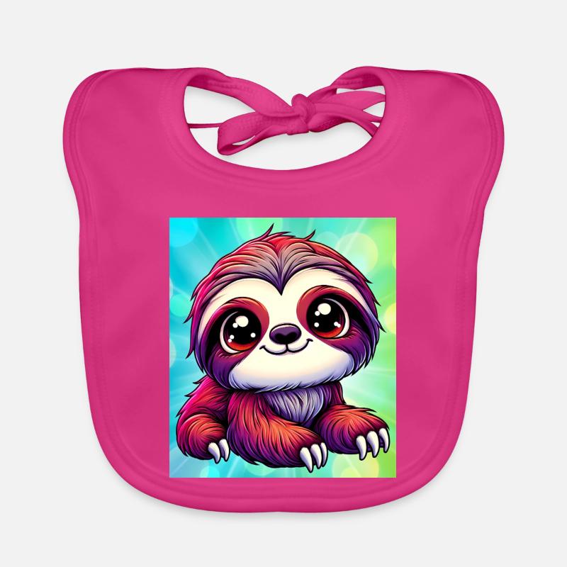 sloth Organic Baby Bibs