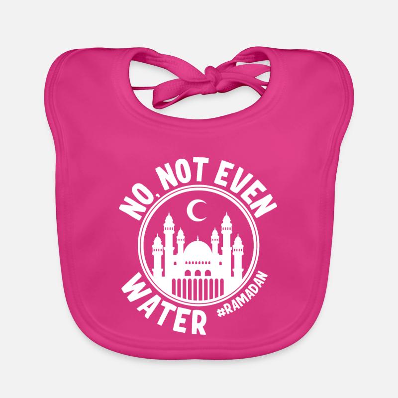 Nein nicht einmal Wasser Ramadan Baby Bio-Lätzchen