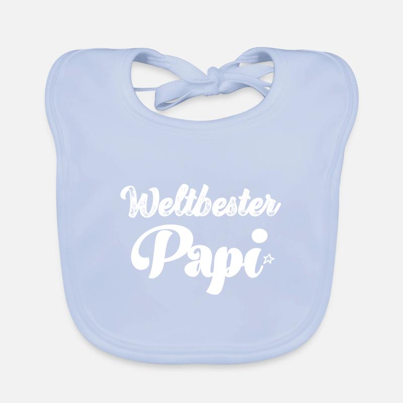 Weltbester Papi Papa Saurus Papi Schweiz Baby Bio-Lätzchen