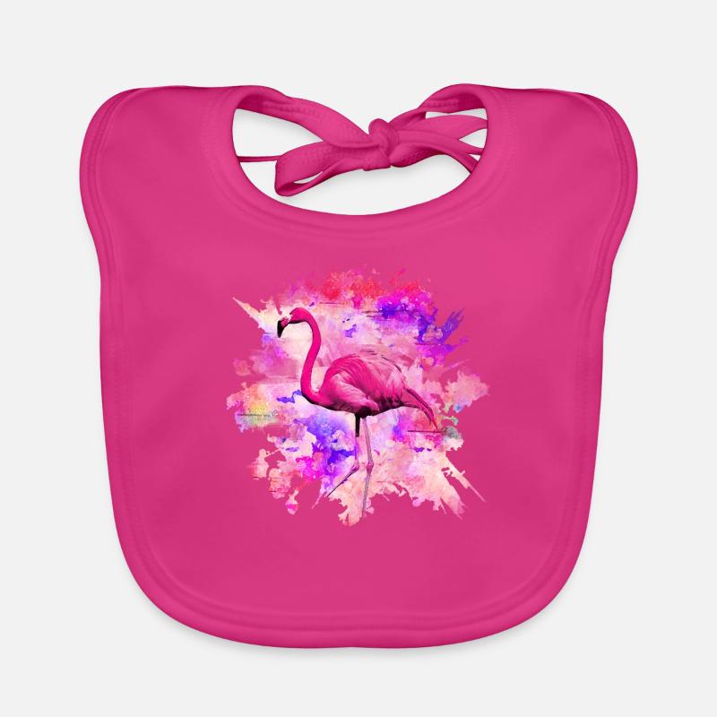 Flamingo Bavoir bio Bébé