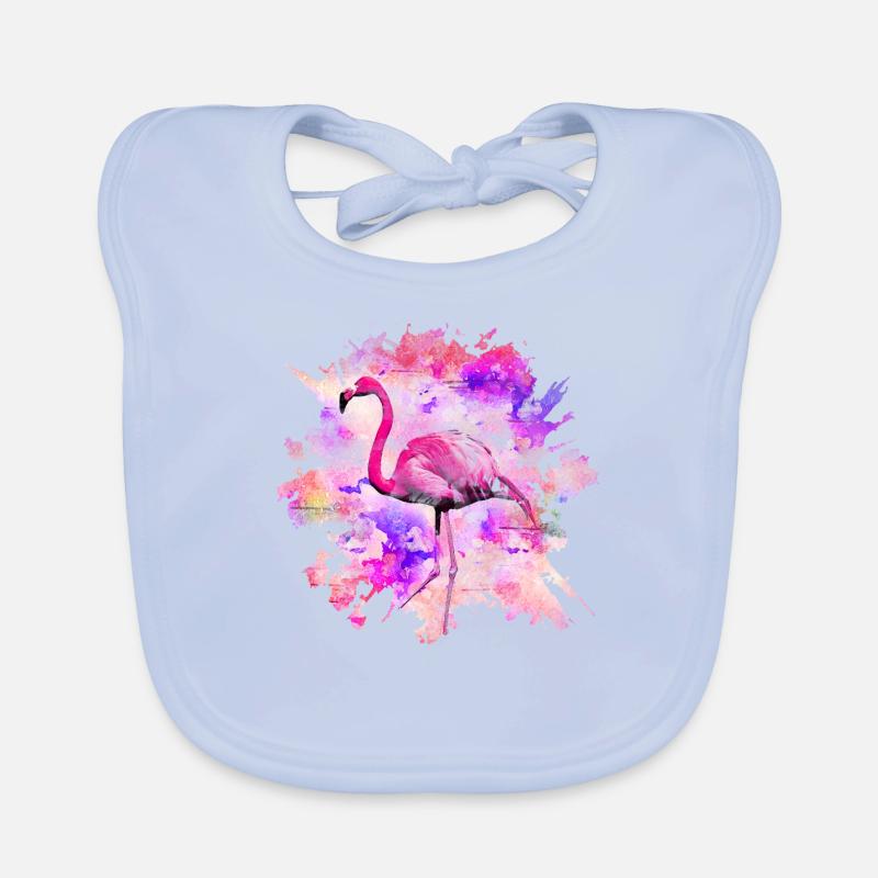 Flamingo Bavoir bio Bébé