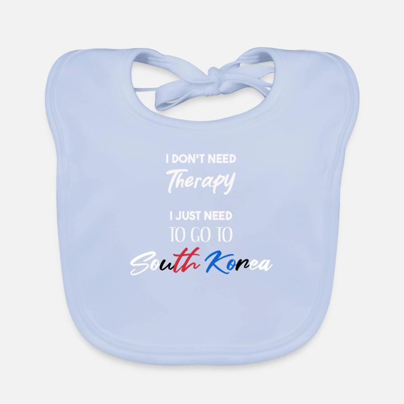 Corée du Sud drôle d’idée cadeau avec dicton Bavoir bio Bébé