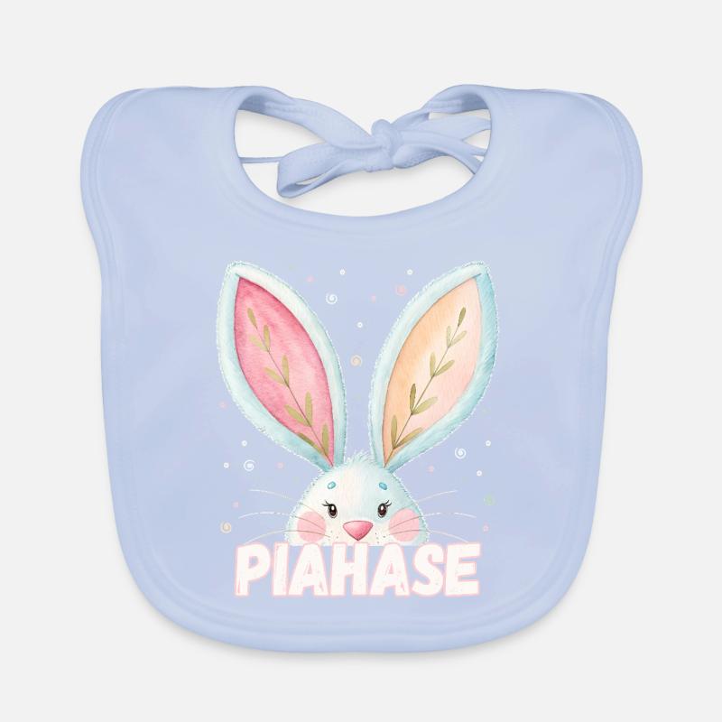 Nom Pia Lapin Piahase Nom de l’animal Bavoir bio Bébé