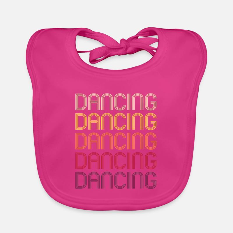 Dancing Retro Dancing Dance Queen Dirty Gift Organic Baby Bibs