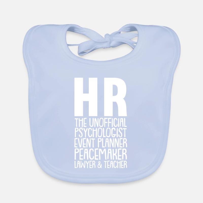 Human Resources Human Resources Manager Slogan Gift Organic Baby Bibs