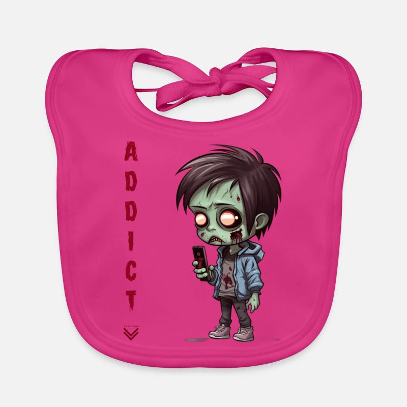 Handyholiker - Bavoir bio Bébé - fuchsia