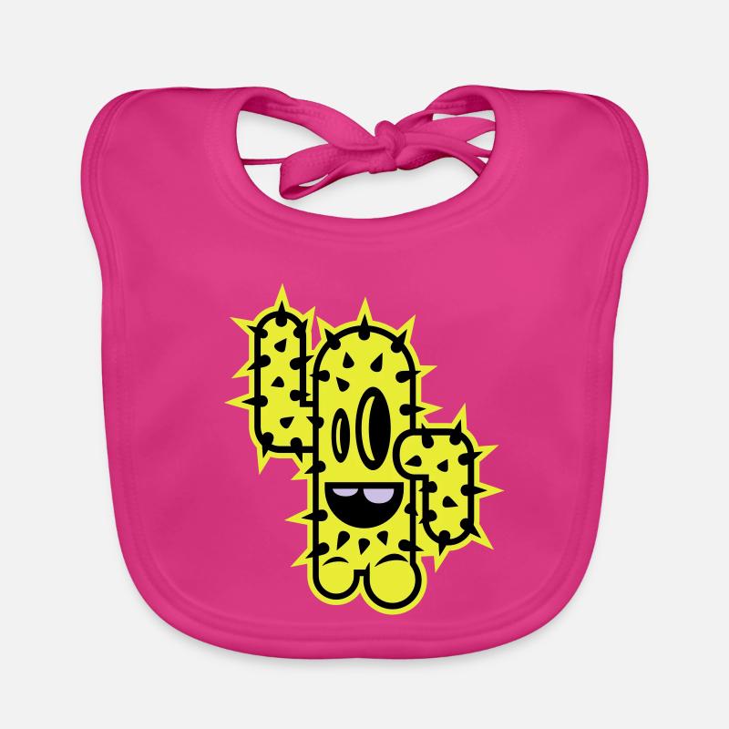 cactus high five comic Organic Baby Bibs