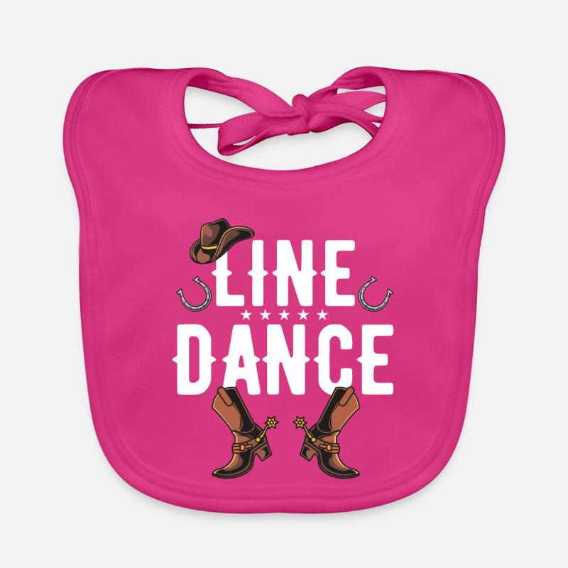 Line Dance Baby Bio-Lätzchen