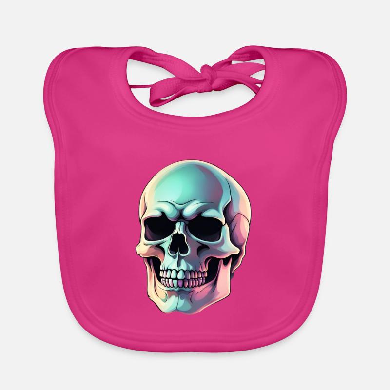Crâne de Printflow Bavoir bio Bébé