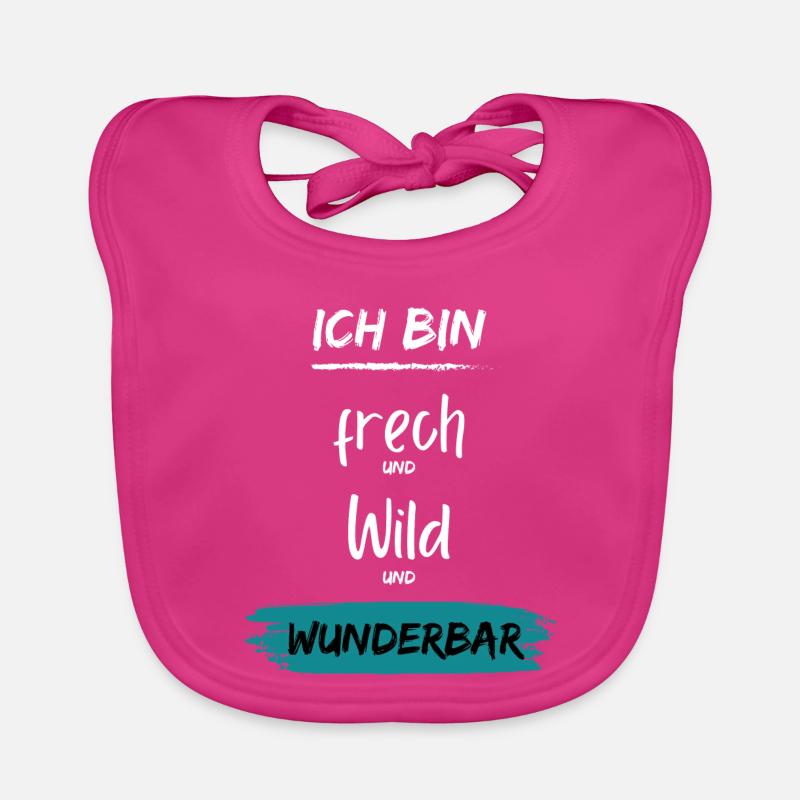 Ich bin frech wild Wunderbar Baby Bio-Lätzchen