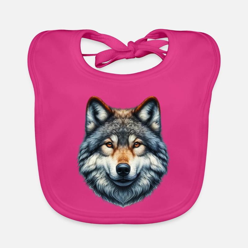 Wolf Organic Baby Bibs