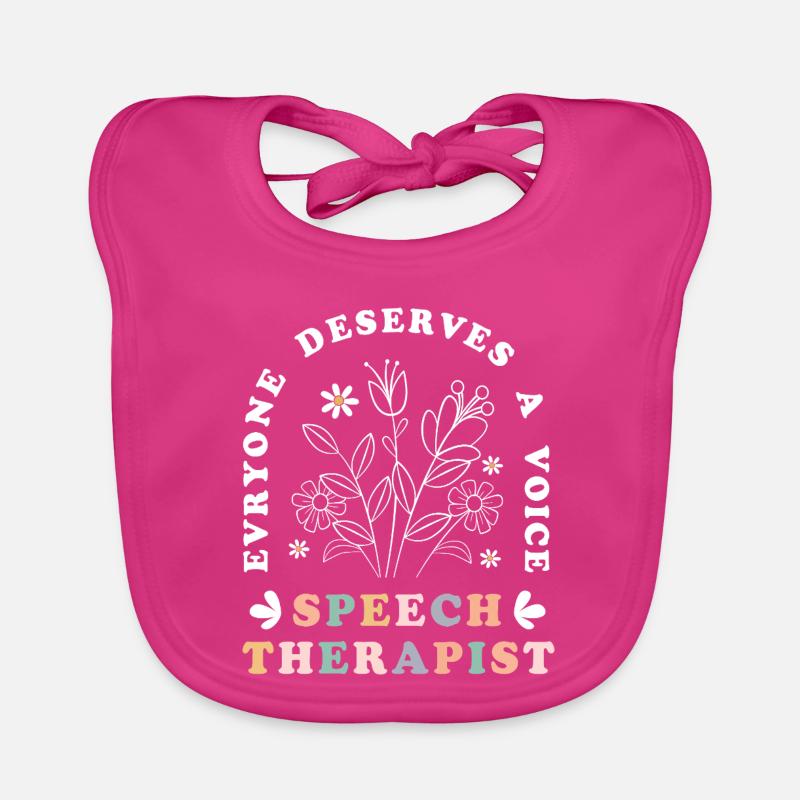 Speech therapist, speech therapist, speech therapy Organic Baby Bibs