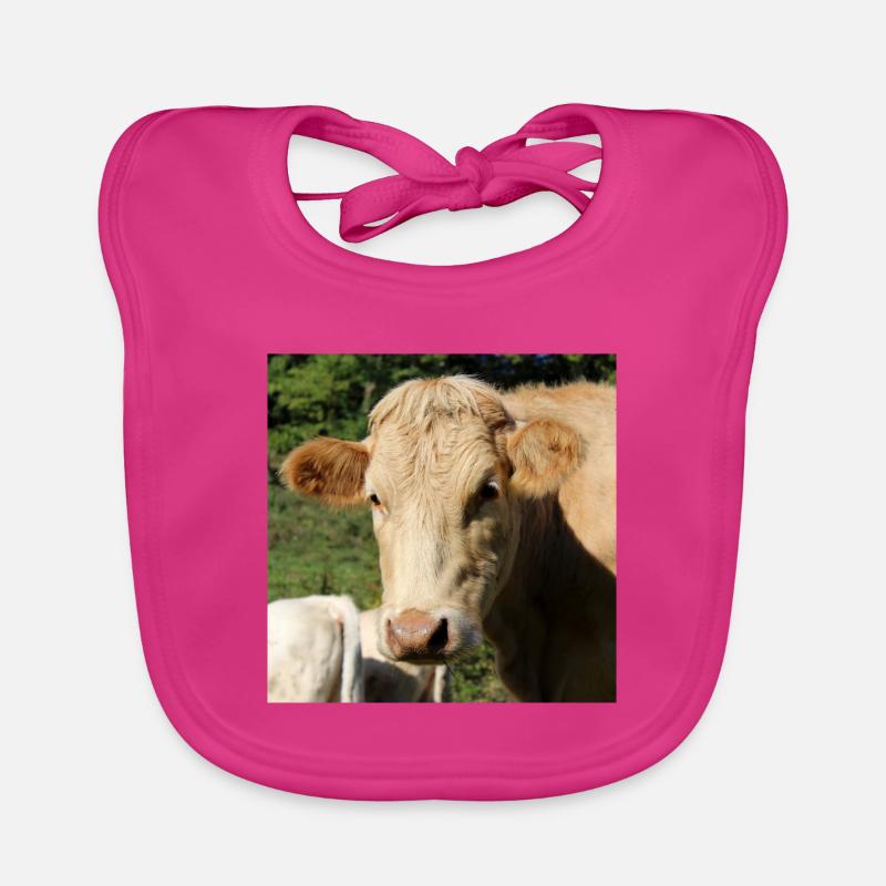 Affiche vache Bavoir bio Bébé