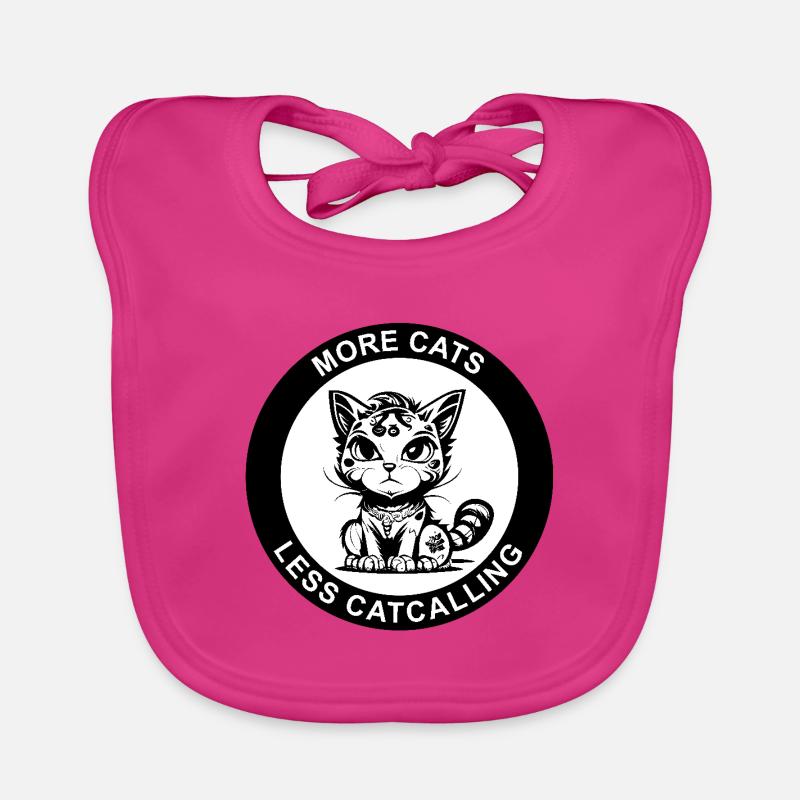 PLUS DE CHATS, MOINS DE SIFFLEMENTS Bavoir bio Bébé