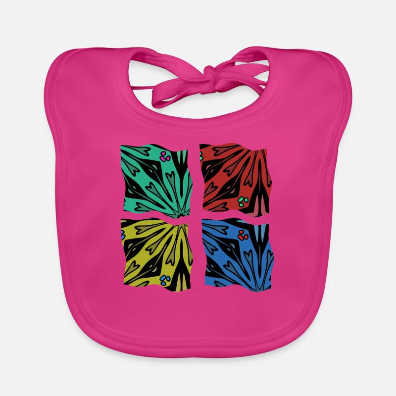 Abstraktion Baby Bio-Lätzchen