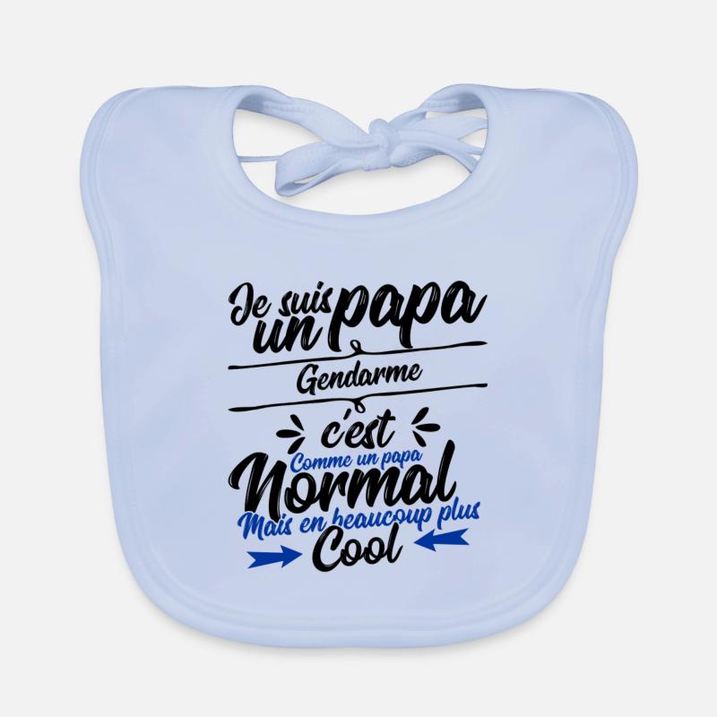 Dad Gendarme Gift Organic Baby Bibs
