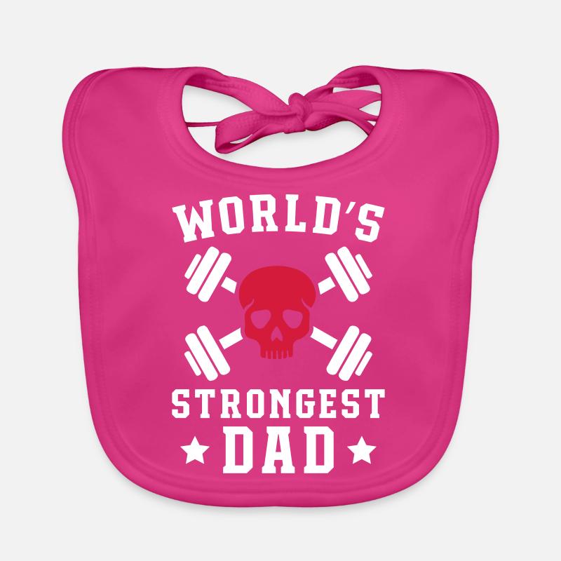 World's Strongest Dad Baby Bio-Lätzchen