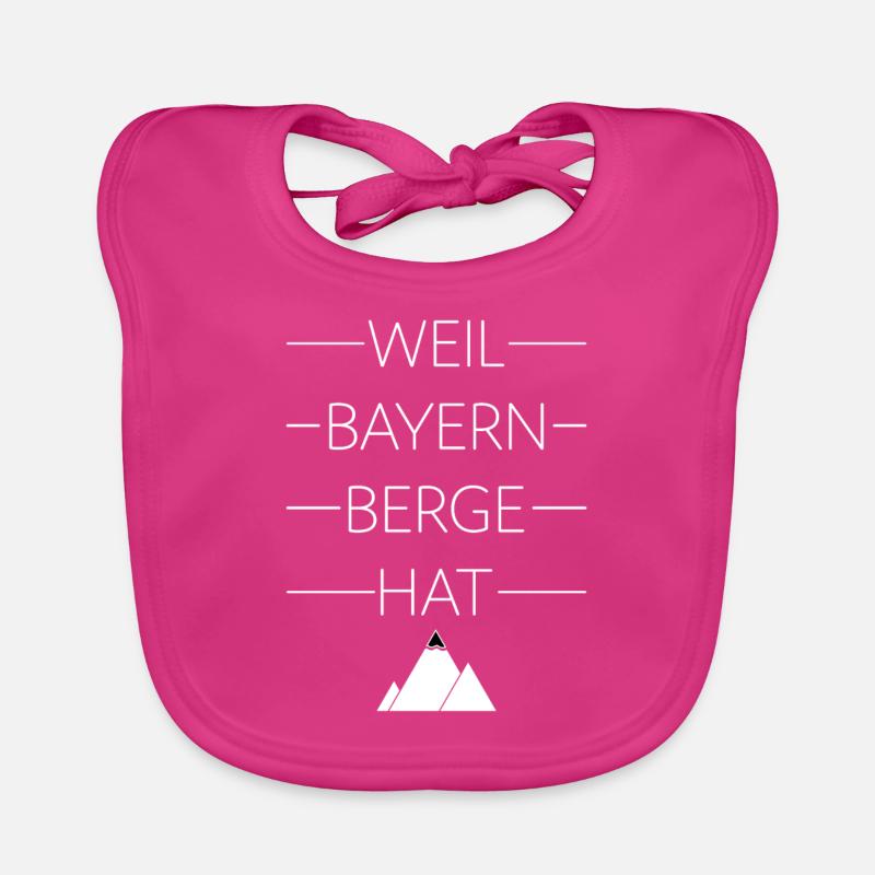Weil Bayern Berge hat Baby Bio-Lätzchen