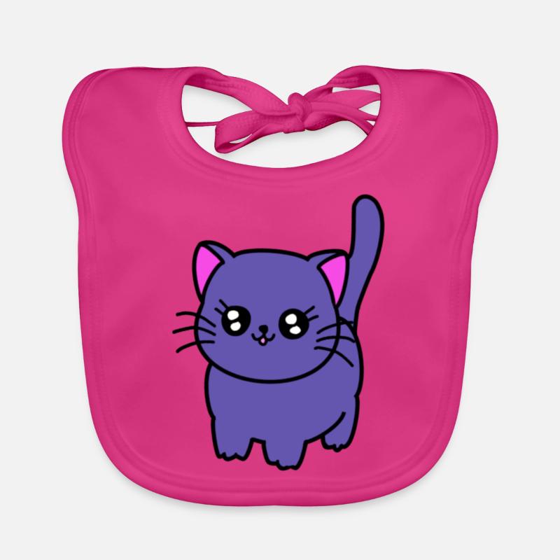 Chat violet Bavoir bio Bébé