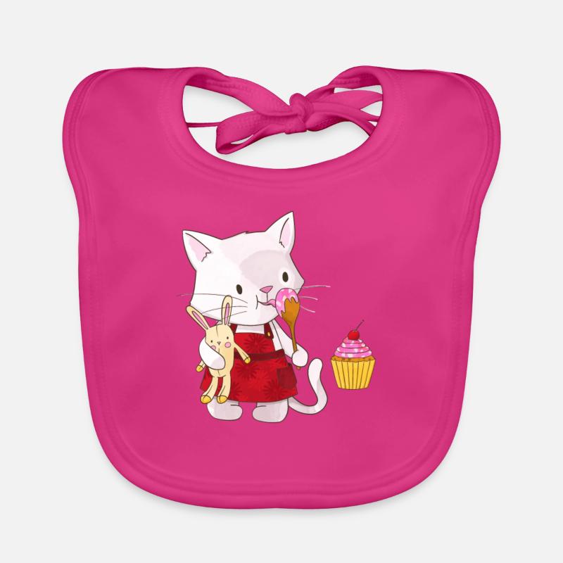 Chat Chat Chat Sweet Tooth Baker Cupcake Cake Bavoir bio Bébé