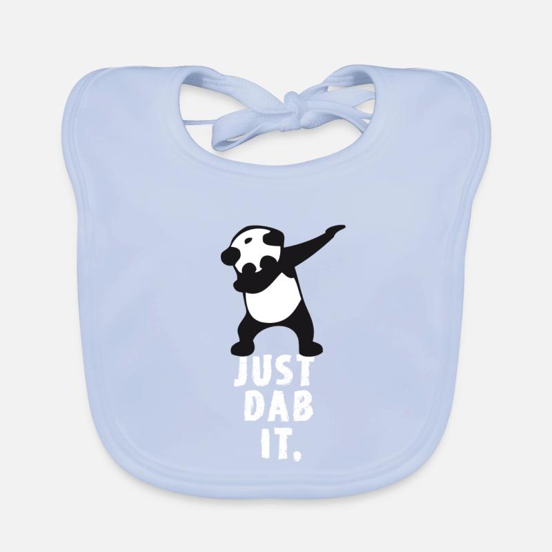 dab just dab it panda dabbing touchdown super victoire Bavoir bio Bébé