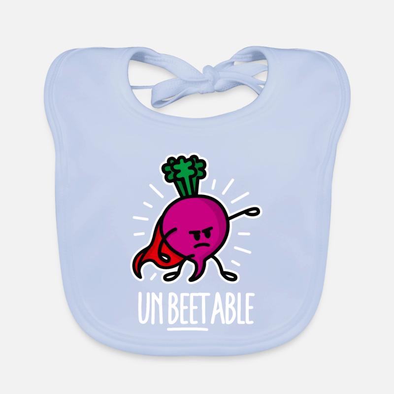 Beetroot betterave / imbattable sur dark Bavoir bio Bébé