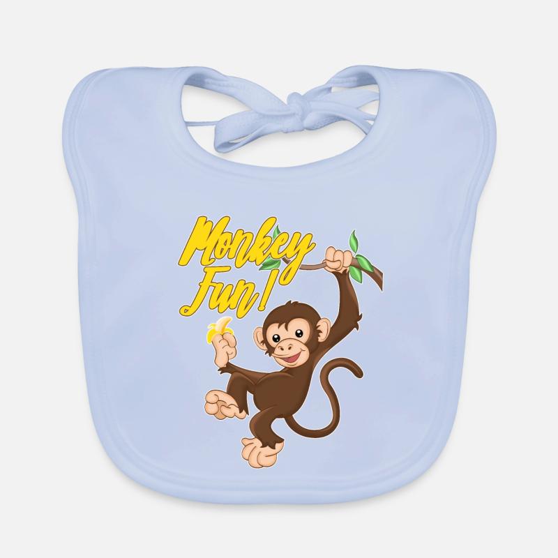 Monkey Fun Baby Bio-Lätzchen