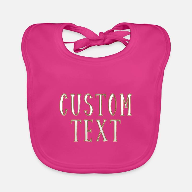 Custom Text Baby Bio-Lätzchen