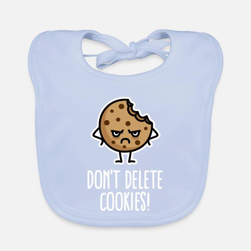 Don’t delete cookies lustig Computer Nerd Humor Baby Bio-Lätzchen