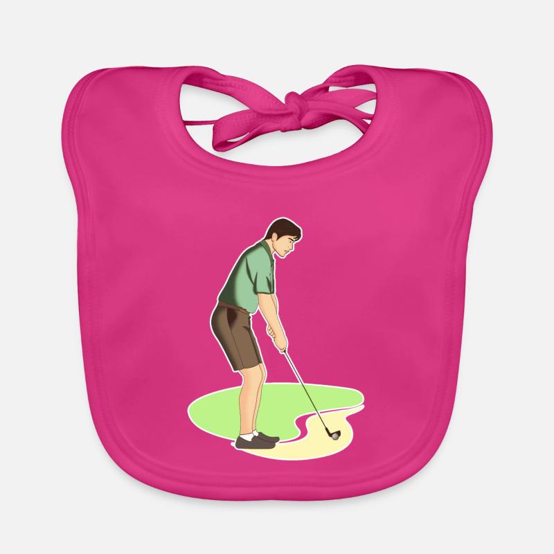 Golf | Golfing | Golfer | golf Organic Baby Bibs