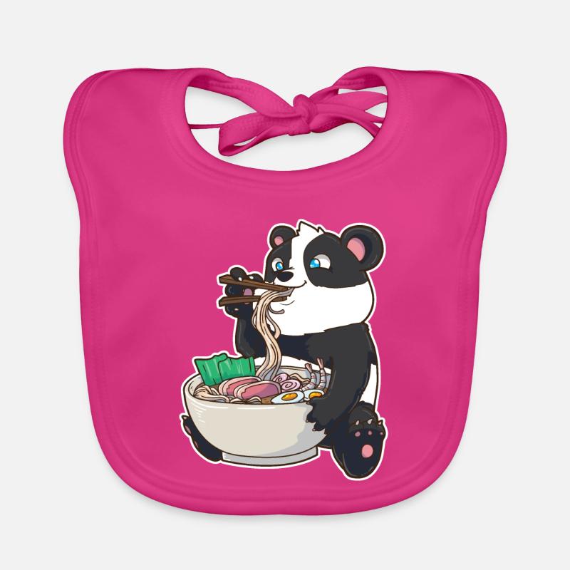 Ramen Panda Organic Baby Bibs