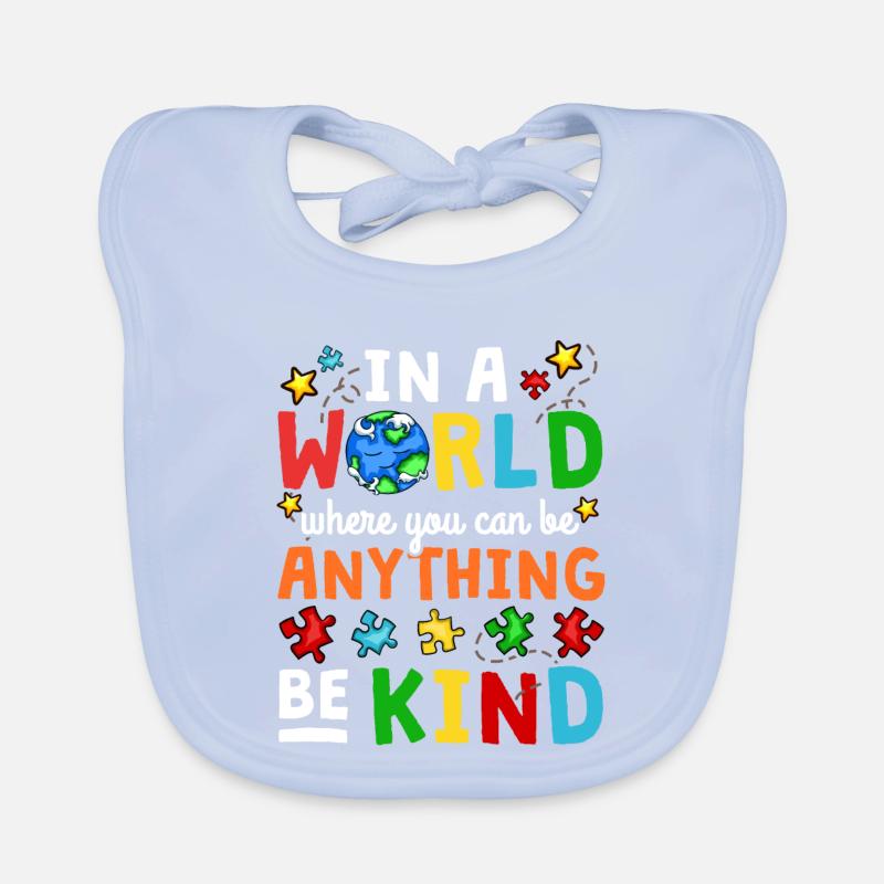 Autism awareness Organic Baby Bibs
