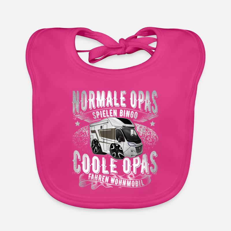 Camping Campen Opa Baby Bio-Lätzchen