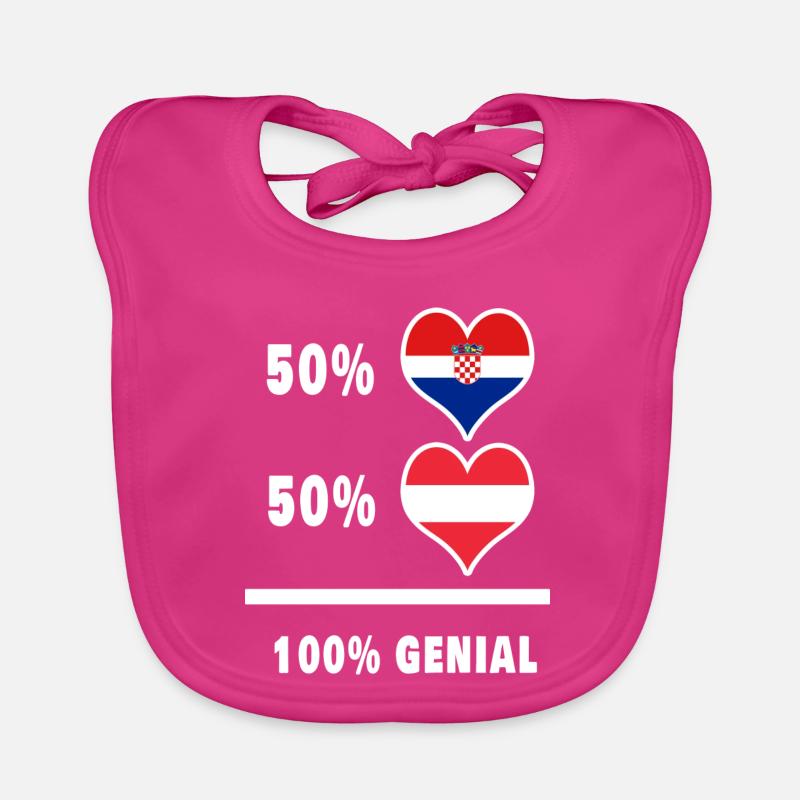 Croatia and Austria Genial / Gift Organic Baby Bibs