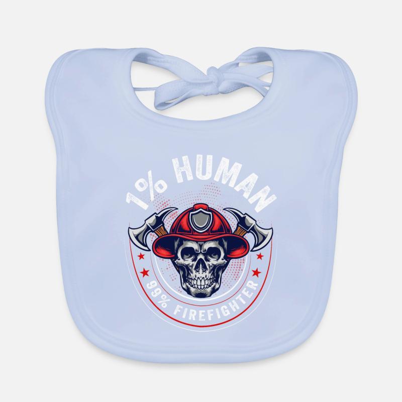Feuerwehrmann Baby Bio-Lätzchen