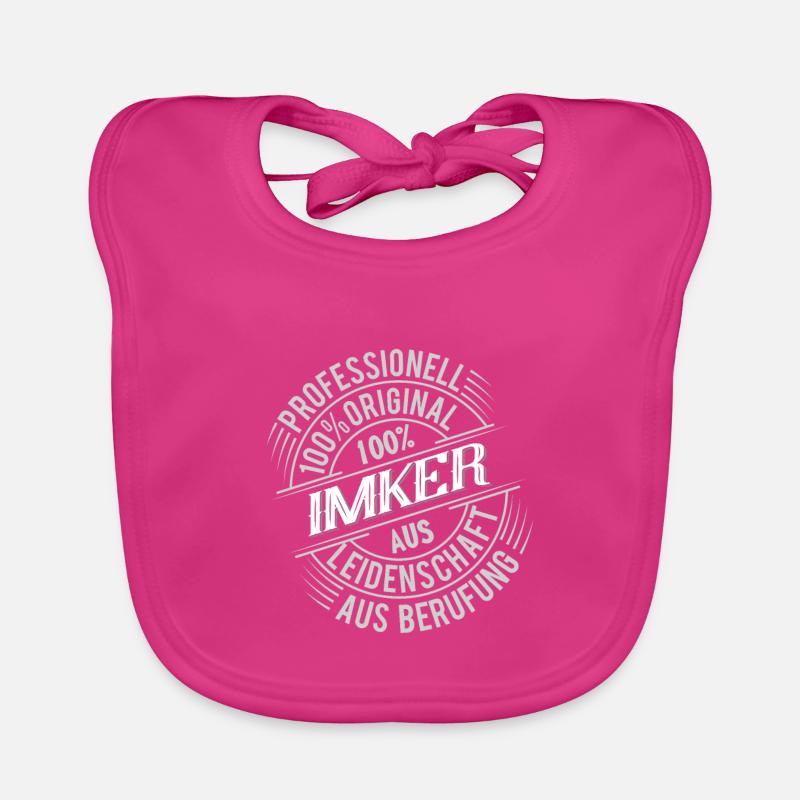 Imker - Baby Bio-Lätzchen - Fuchsia