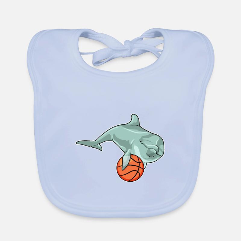 Dolphin Basketteur Basketteur Bavoir bio Bébé